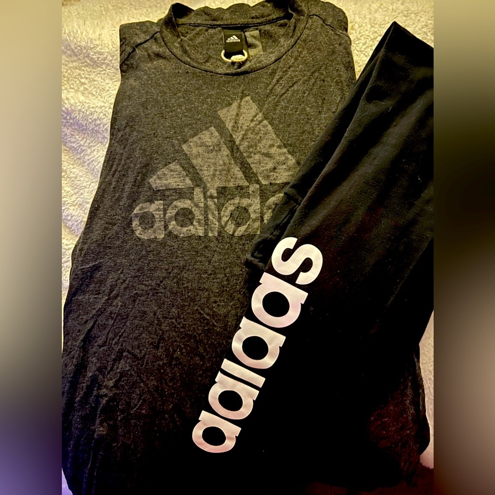 Adidas top with matching leggings